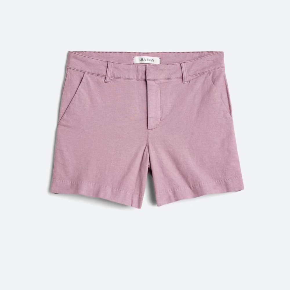 Lila Ryan Light Purple Linen Shorts - Size 6